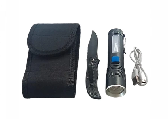 F-91 Zoomlu Xhp-50 Güçlü Işık Taşıma Çantalı 2,li Set - 1