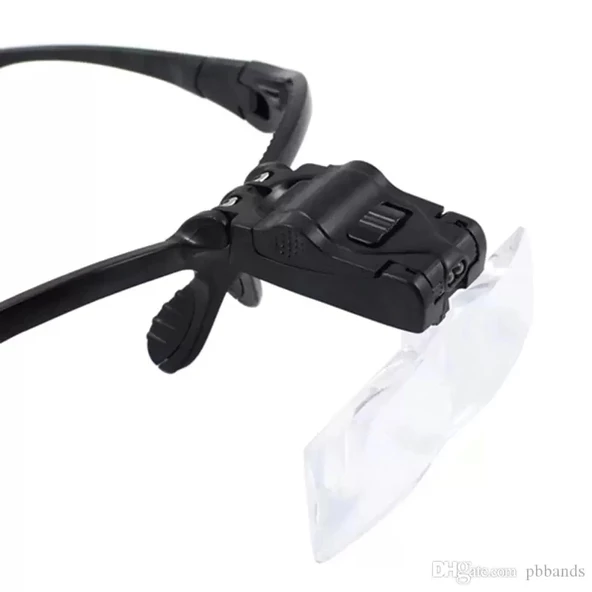 Işıklı Gözlük Büyüteç  5 Farklı Lens 9892b - 7