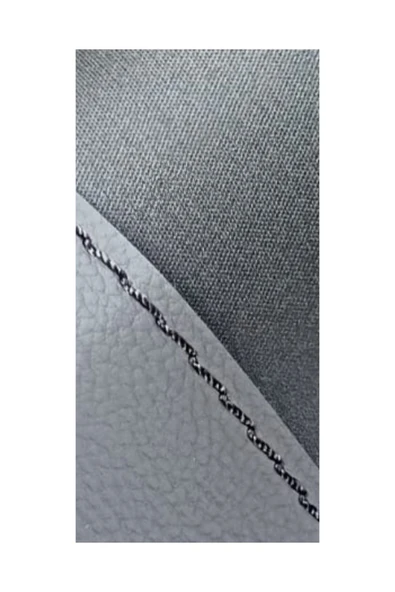 DİKİŞLİ DİREKSİYON KILIFI SİYAH/GRİ DERİ SİYAH DİKİŞLİ MAN TIR KAMYON İÇİN - Resim 2