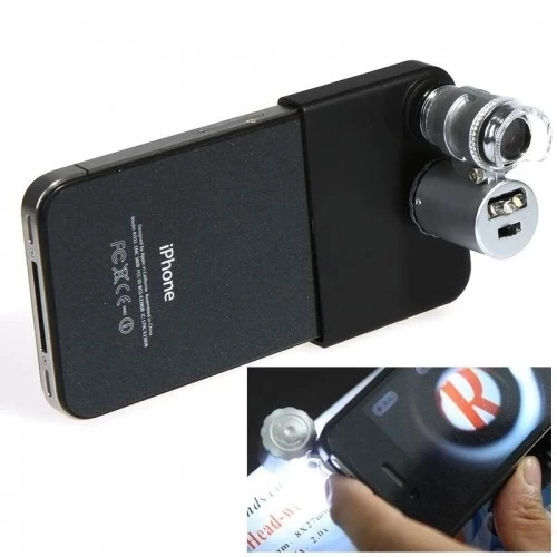Iphone5 Için Uyumlu Kapaklı Lens Mikroskop Taşınabilir Mini Cep Boyutu Led Mikroskop No.9882ip5ii - 3
