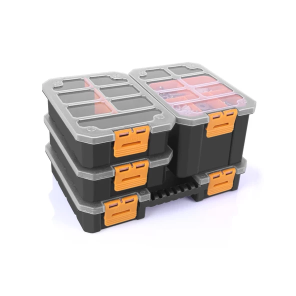 4’lü Slim Organizer Set Takım Çantası Vidalama Kutusu