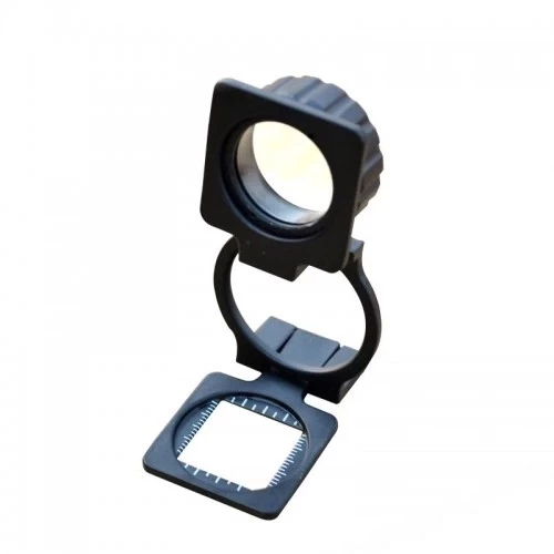 Tekstilciler Için  Kumaş Kontrolü Büyüteç,katlanan, Metal 15x Büyütme - Resim 5