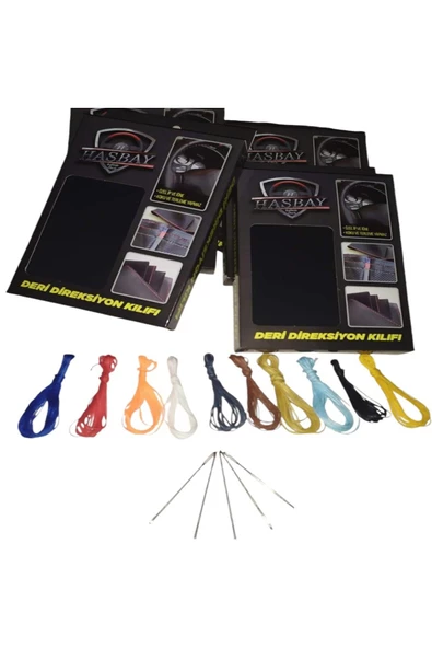 DİKİŞLİ DİREKSİYON KILIFI KARBON DERİ SİYAH DİKİŞLİ VOLKSWAGEN JETTA İÇİN - Resim 2