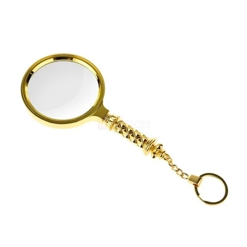 5x90mm Tüm Metal Altın Renkli, Hediye Büyüteç,optik Lensler Ile Çinko Alaşım Metal Çerçeve - Resim 2