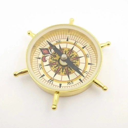 Estetik Tasarım Dümen Model Pirinç Pusula ürün görseli