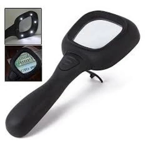 6 Ledli Ve Mor Işıklı Büyüteç 60mm - Resim 7