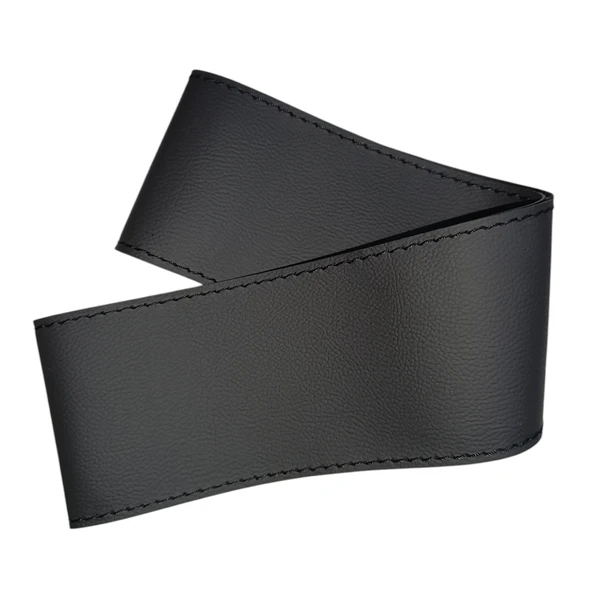 DİKİŞLİ DİREKSİYON KILIFI İTHAL SİYAH DERİ SİYAH DİKİŞLİ FIAT EGEA İÇİN - Resim 4