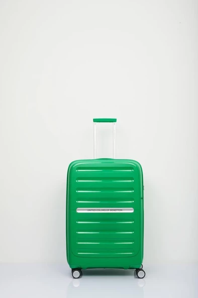 Benetton Trolley Valiz Yeşil Kabin Boy 14BNT1000-03-Y