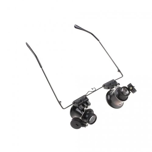 Gözlük Model Çıft Led Aydınlatma ,saat Onarımı Için Harika Büyüteç - Resim 4