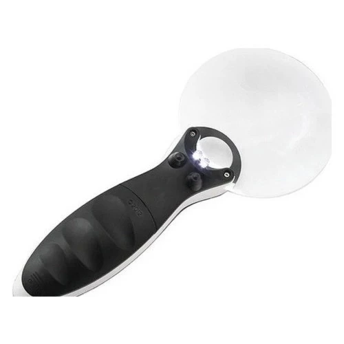 Kontrolü Için 10x 20x,2led Işıklı El Büyüteç - 3