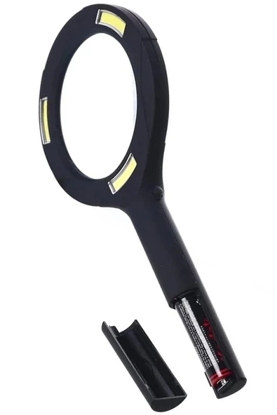 3 Ledli Işıklı El Büyüteci 250 Lümen Beyaz Işık Büyüteç 3x Zoom Tamirci Büyüteç Wt374 - Resim 2