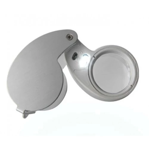 Mini 40x25mm Takı Büyüteç, Cep Büyüteç, Teftiş, Elmas Pullar, Madeni Kontrol Lup Mg21011 - Resim 4