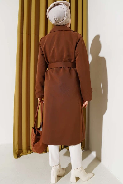 Kuşaklı Araboy Trenç Kahve - Resim 3