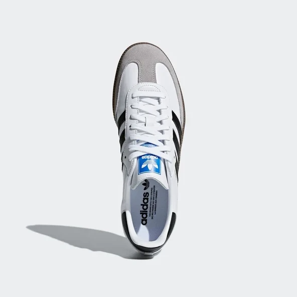 Adidas Samba B75806 Unisex Spor Ayakkabı Beyaz Siyah - 4