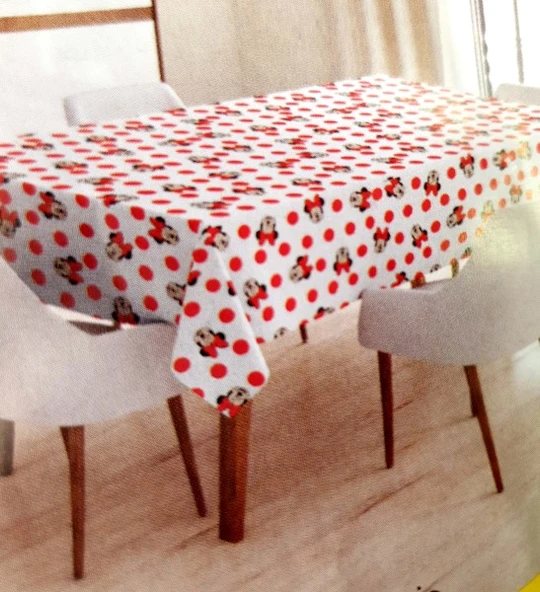 MİNNİE MOUSE BASKILI MASA VE ÇOCUK OYUN ÖRTÜSÜ (150*180 cm) - Resim 5
