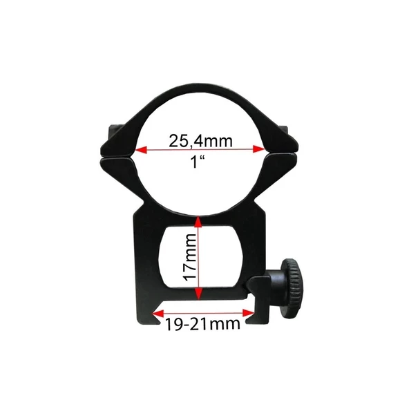 Çift Vidalı 22 Mm  Dürbün Montaj Ayağı - 2
