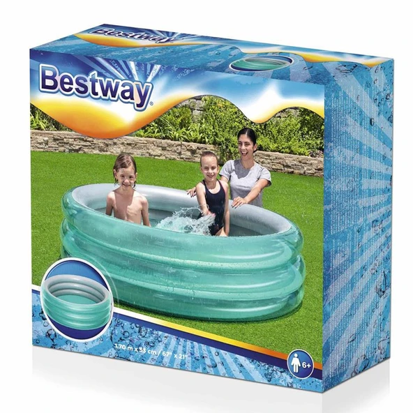 Bestway 51042 Üç Halkalı Çocuk Havuzu 1.70 m x 53 cm. - 9