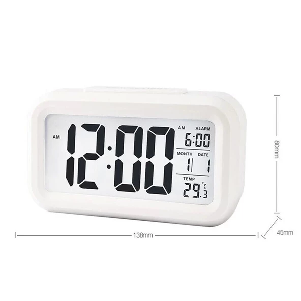 Dijital Alarmlı Masa Saati - Resim 4