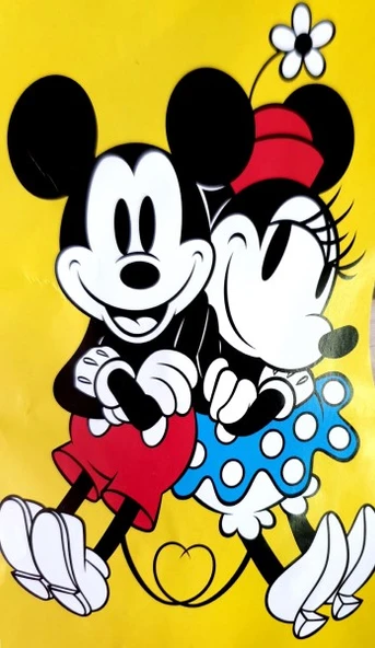 MİNNİE MOUSE BASKILI MASA VE ÇOCUK OYUN ÖRTÜSÜ (150*180 cm) ürün görseli 1