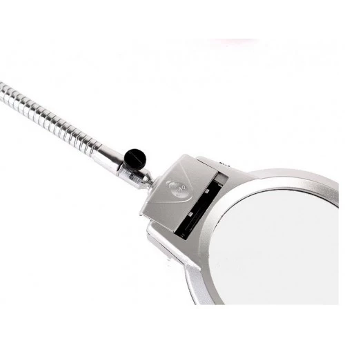 2.5x90 Mm 5x24 Mm Büyüteç, Mandallı Metal Hortumlu Masa Üstü Büyüteç - Resim 4