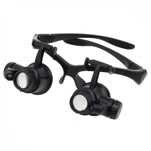 Gözlük Modeli 10x 15x 20x 25x Lens,2led Işıklı,büyüteç - Resim 6