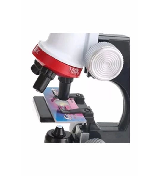 Eğitici Mikroskop Kiti Zoom Led Işıklı 100x 400x 1200x St1200x - 3