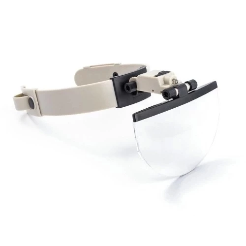 Şapka Tip Kask Büyüteç, 4 Farklı Büyütme Lensli Büyüteç - Resim 3