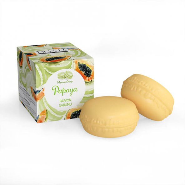 Thalia Papaya Macaron Katı Sabun - 100 gr