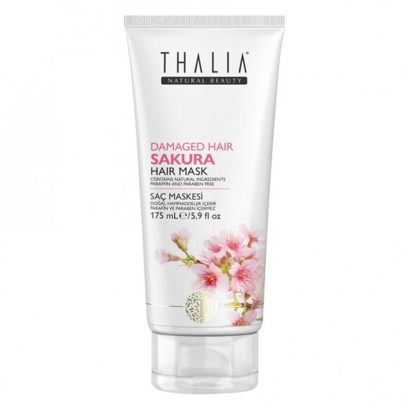 Thalia Yıpranma Önlemeye Yardımcı Sakura Özlü Saç Bakım Maskesi - 175 ml