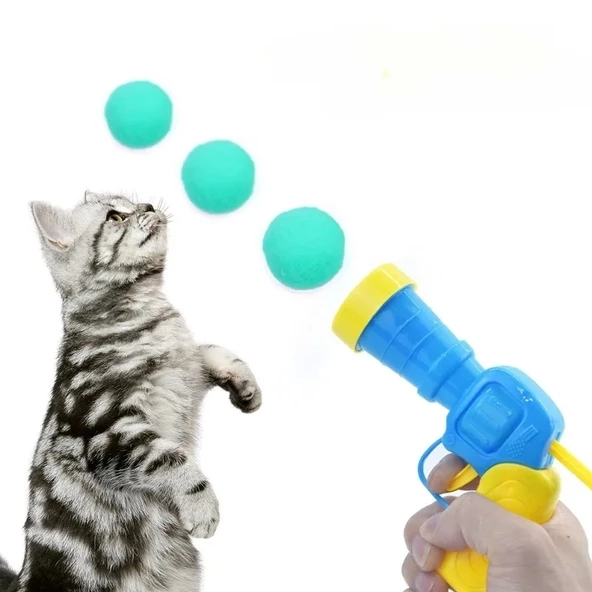 Peluş Top Atan İnteraktif Kedi Oyuncağı - 4