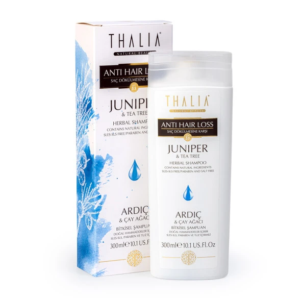 Thalia Kepek ve Kaşıntı Önlemeye Yardmcı Ardıç ve Çay Ağacı Yağlı Saç Bakım Şampuanı - 300 ml