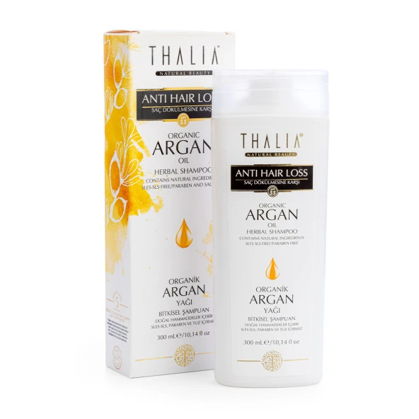 Thalia Yoğun Nemlendiricili Organik Argan Yağlı Saç Bakım Şampuanı - 300 ml