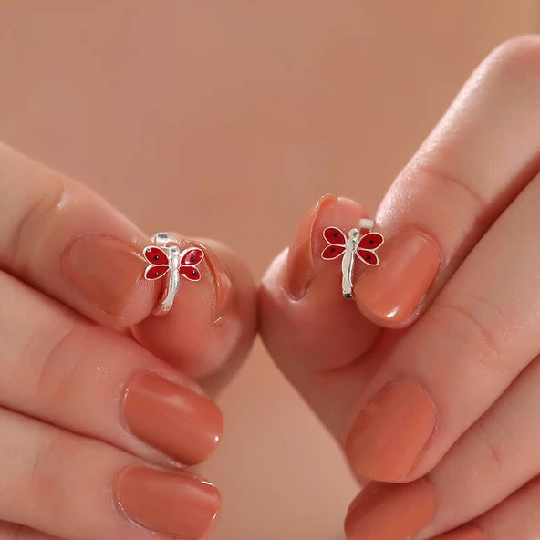 Gümüş Yusufcuk Çocuk Küpesi  SL6127 - Resim 2