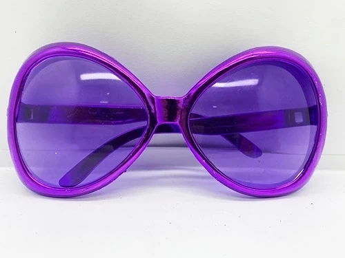 Mor Renk Yeşilçam Nostalji 80li Yıllar 90lı Yıllar Parti Gözlüğü  7x16 Cm ürün görseli