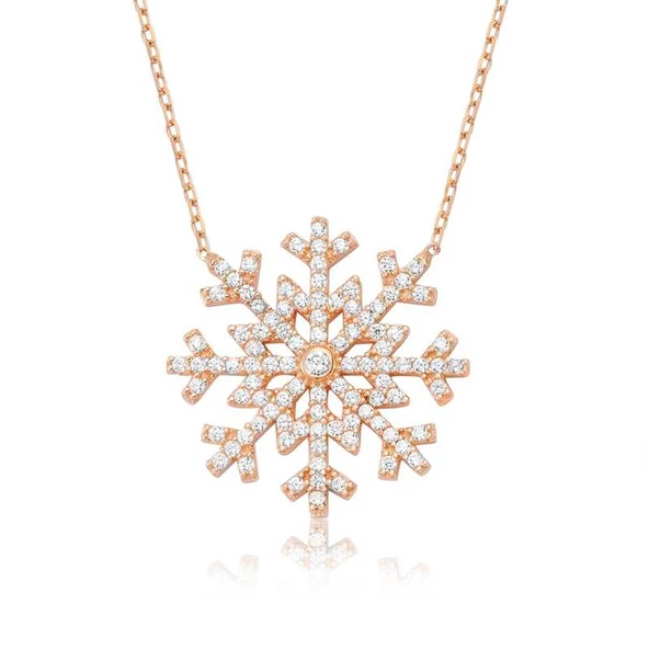 Gümüş Kar Tanesi Bayan Kolye  SL1826 ürün görseli