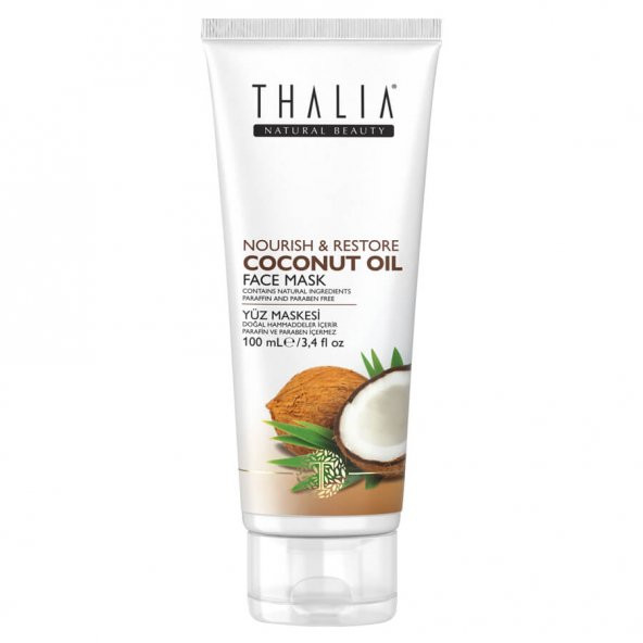 Thalia Besleyici & Onarıcı Etkili  Coconut Oil Yüz Bakım Maskesi - 100 ml