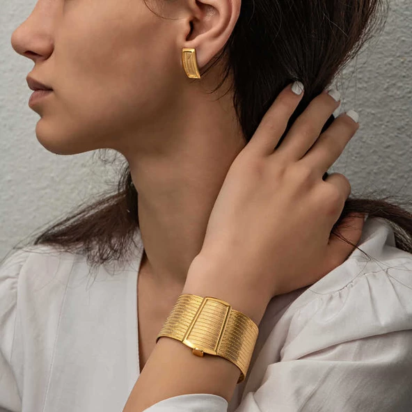 Gümüş Trabzon Hasır Kadın Set SL1784 - Resim 3