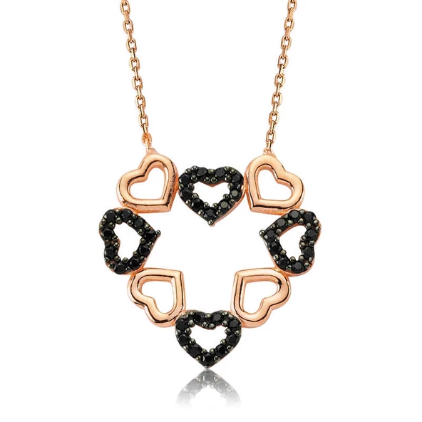 Gümüş Kalpli Aşk Bayan Kolye SL1893 ürün görseli