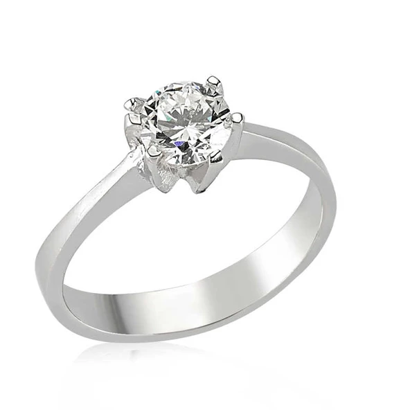 Gümüş Tek Taş Bayan Yüzük  SL2584 ürün görseli