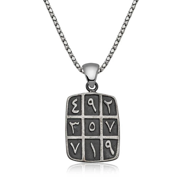​Gümüş Ebced Kolye SL2946 - 1