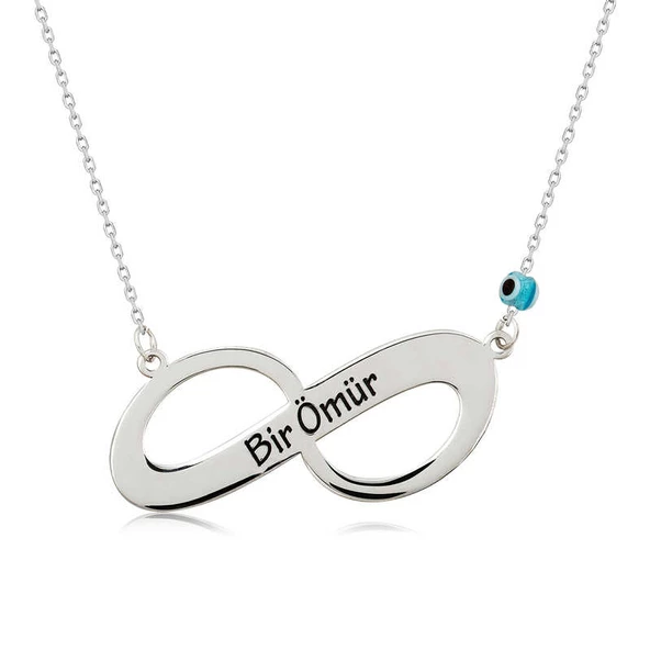​Gümüş Sonsuz Bir Ömür Bayan Kolye SL3146 - 1