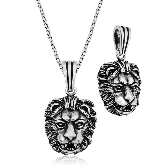 ​Gümüş Aslan Kolye  SL2861 ürün görseli