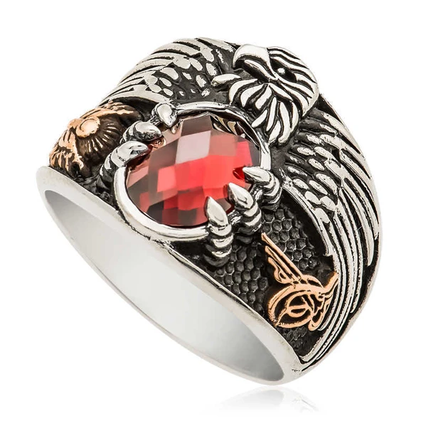 Gümüş Kartal Erkek Yüzük  SL2941 - Resim 4