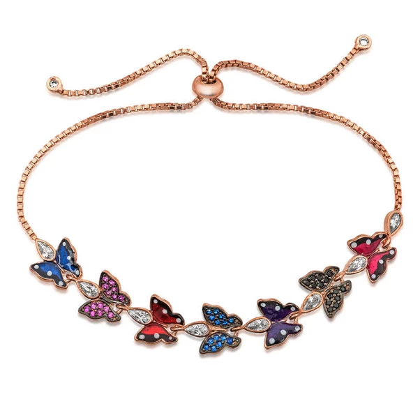 ​Gümüş Kelebek Asansör Bayan Bileklik SL3111 ürün görseli