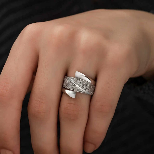 Gümüş Bayan Yüzük  SL3606 - Resim 11