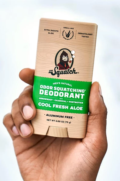 Dr. Squatch Cool Fresh Aloe Alüminyum İçermeyen Stick Deodorant 75GR - 4