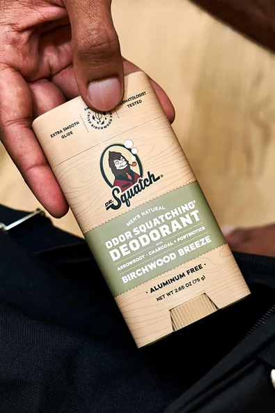 Dr. Squatch Birchwood Breeze Alüminyum İçermeyen Stick Deodorant 75GR - 5