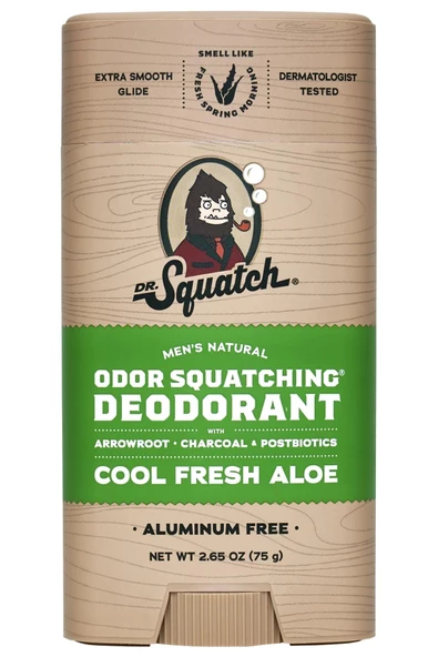 Dr. Squatch Cool Fresh Aloe Alüminyum İçermeyen Stick Deodorant 75GR