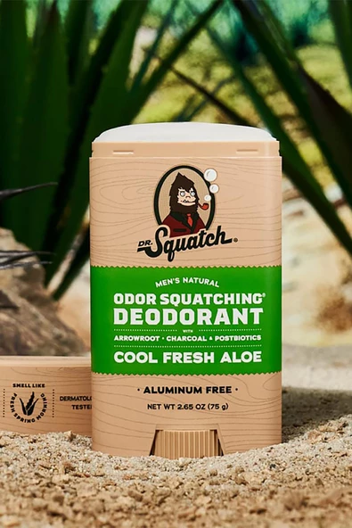 Dr. Squatch Cool Fresh Aloe Alüminyum İçermeyen Stick Deodorant 75GR - 6