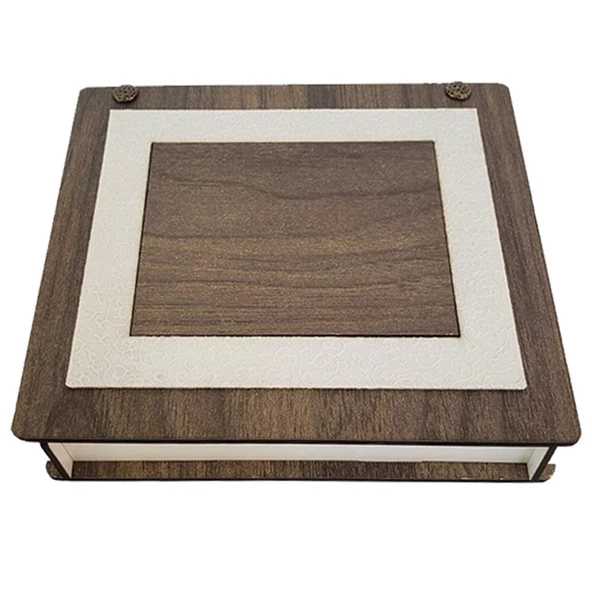 Cüzdan Anahtarlık Ahşap Kutulu Set - 9